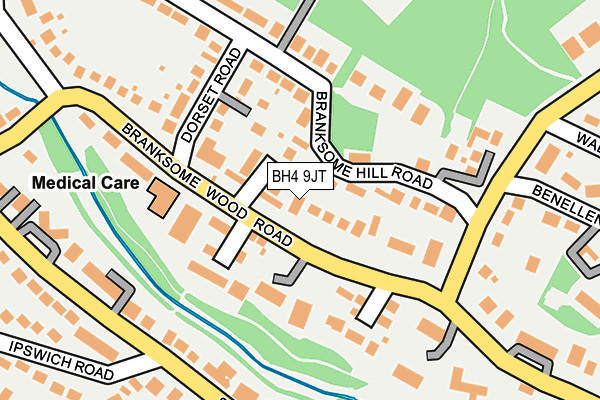 BH4 9JT map - OS OpenMap – Local (Ordnance Survey)