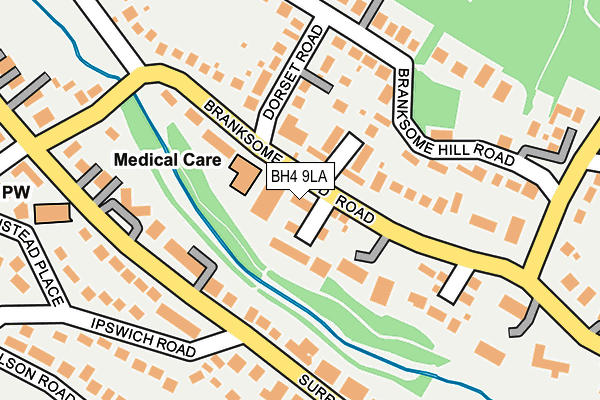 BH4 9LA map - OS OpenMap – Local (Ordnance Survey)