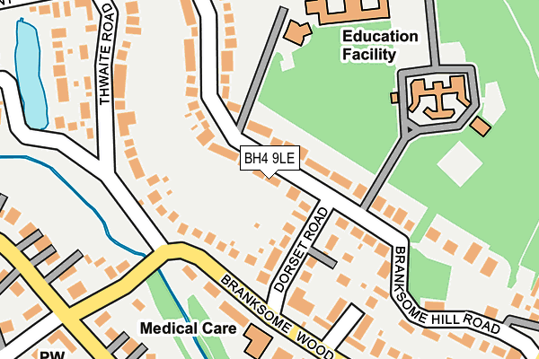 BH4 9LE map - OS OpenMap – Local (Ordnance Survey)