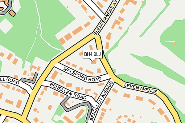 BH4 9LJ map - OS OpenMap – Local (Ordnance Survey)