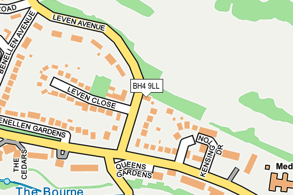 BH4 9LL map - OS OpenMap – Local (Ordnance Survey)