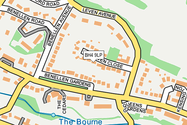 BH4 9LP map - OS OpenMap – Local (Ordnance Survey)