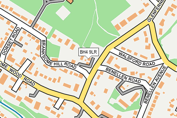 BH4 9LR map - OS OpenMap – Local (Ordnance Survey)