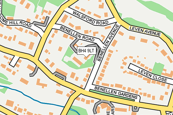 BH4 9LT map - OS OpenMap – Local (Ordnance Survey)