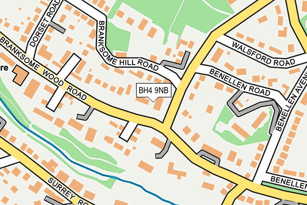 BH4 9NB map - OS OpenMap – Local (Ordnance Survey)