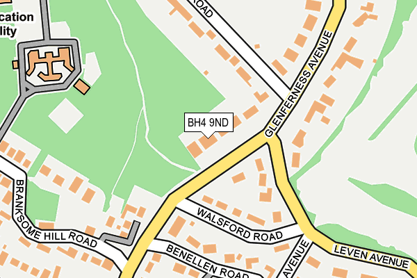 BH4 9ND map - OS OpenMap – Local (Ordnance Survey)