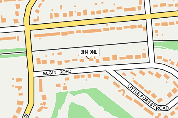 BH4 9NL map - OS OpenMap – Local (Ordnance Survey)
