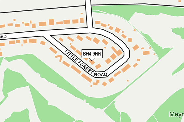 BH4 9NN map - OS OpenMap – Local (Ordnance Survey)