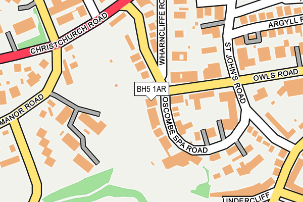 BH5 1AR map - OS OpenMap – Local (Ordnance Survey)