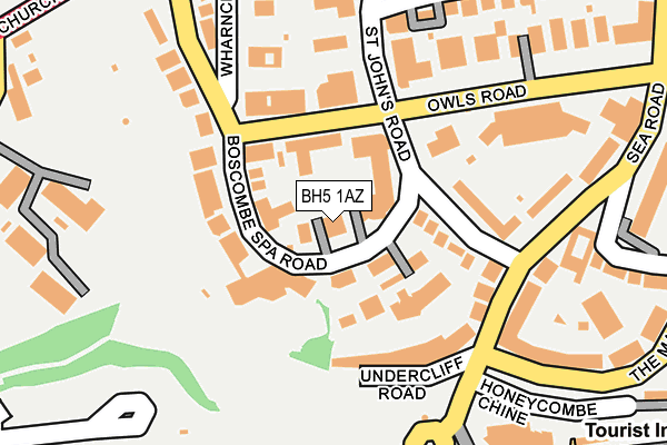 BH5 1AZ map - OS OpenMap – Local (Ordnance Survey)