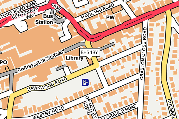 BH5 1BY map - OS OpenMap – Local (Ordnance Survey)