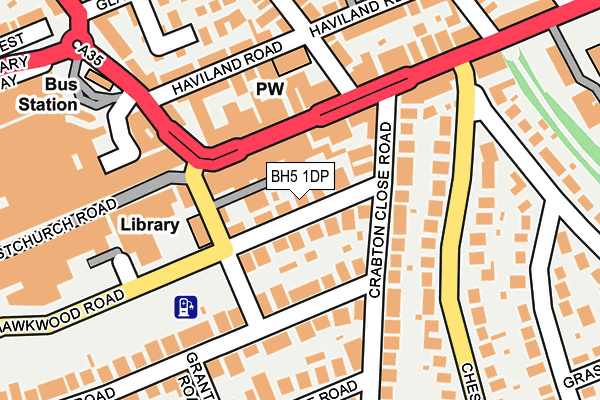 BH5 1DP map - OS OpenMap – Local (Ordnance Survey)