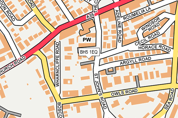 BH5 1EQ map - OS OpenMap – Local (Ordnance Survey)