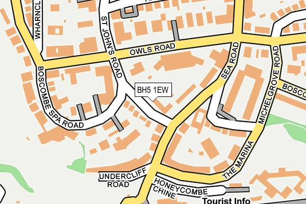 BH5 1EW map - OS OpenMap – Local (Ordnance Survey)
