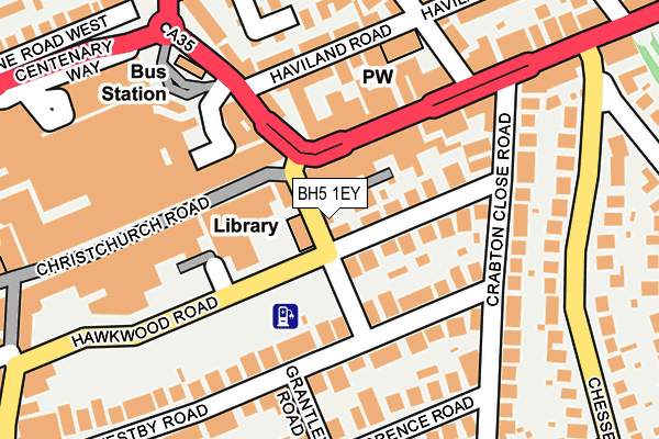 BH5 1EY map - OS OpenMap – Local (Ordnance Survey)