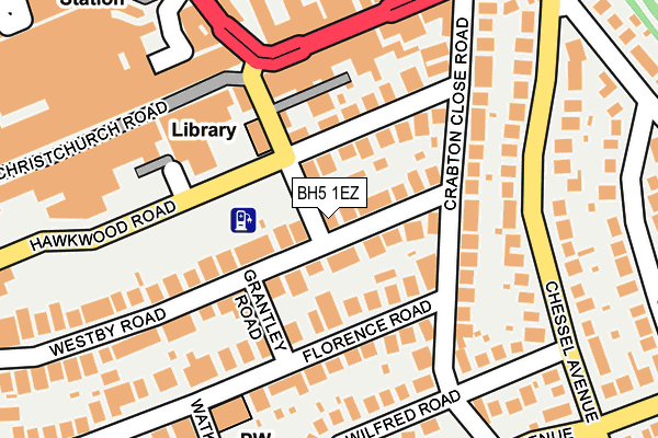 BH5 1EZ map - OS OpenMap – Local (Ordnance Survey)