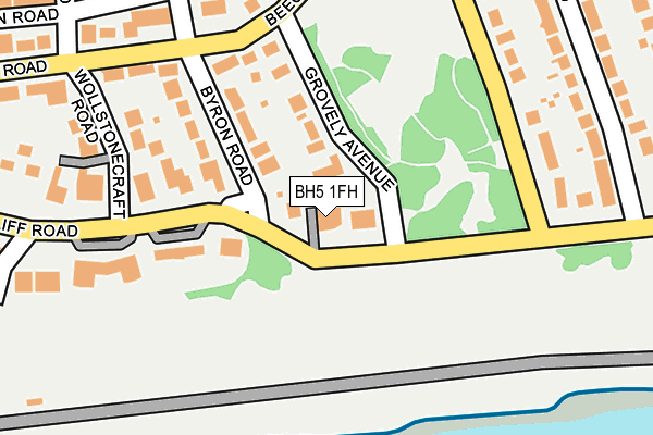 BH5 1FH map - OS OpenMap – Local (Ordnance Survey)