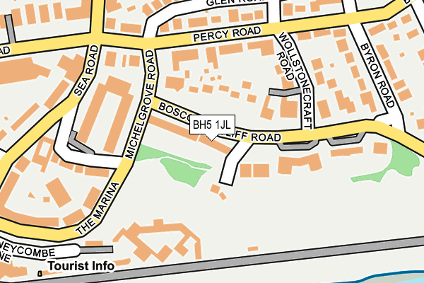 BH5 1JL map - OS OpenMap – Local (Ordnance Survey)