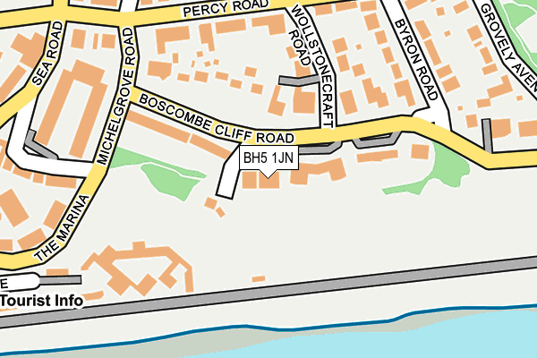 BH5 1JN map - OS OpenMap – Local (Ordnance Survey)