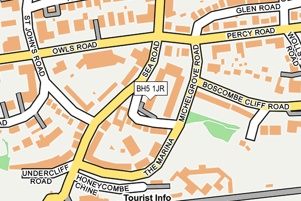 BH5 1JR map - OS OpenMap – Local (Ordnance Survey)