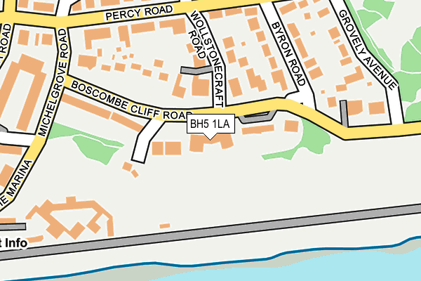 BH5 1LA map - OS OpenMap – Local (Ordnance Survey)