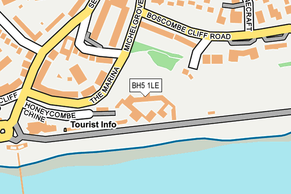 BH5 1LE map - OS OpenMap – Local (Ordnance Survey)