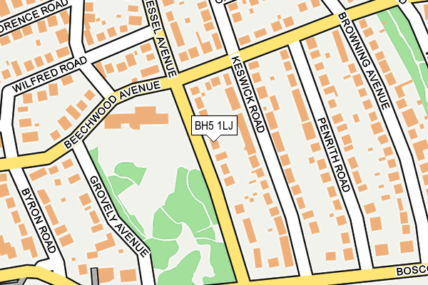 BH5 1LJ map - OS OpenMap – Local (Ordnance Survey)
