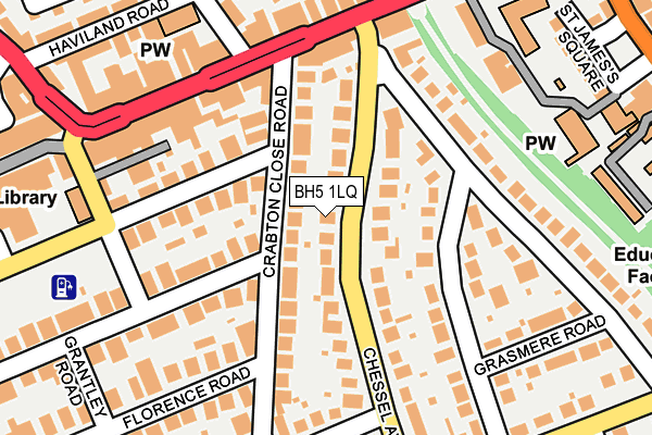 BH5 1LQ map - OS OpenMap – Local (Ordnance Survey)