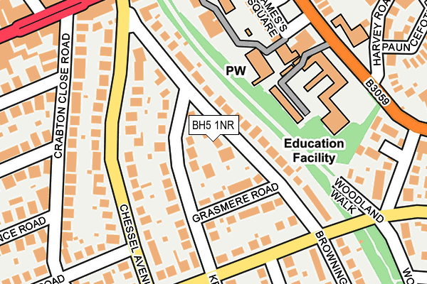 BH5 1NR map - OS OpenMap – Local (Ordnance Survey)