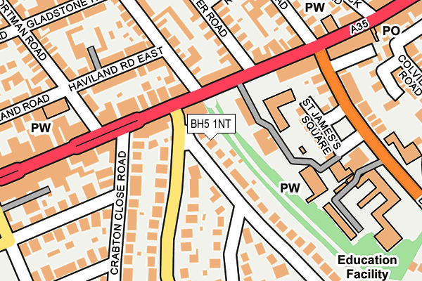 BH5 1NT map - OS OpenMap – Local (Ordnance Survey)