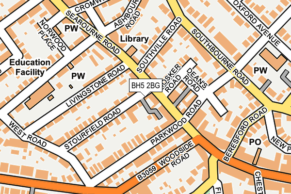 BH5 2BG map - OS OpenMap – Local (Ordnance Survey)