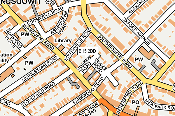 BH5 2DD map - OS OpenMap – Local (Ordnance Survey)