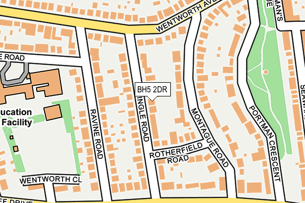 BH5 2DR map - OS OpenMap – Local (Ordnance Survey)