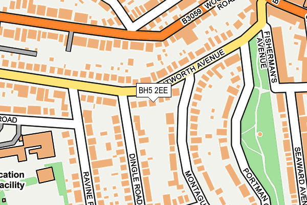 BH5 2EE map - OS OpenMap – Local (Ordnance Survey)
