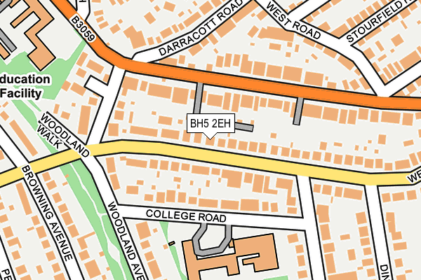 BH5 2EH map - OS OpenMap – Local (Ordnance Survey)