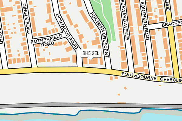BH5 2EL map - OS OpenMap – Local (Ordnance Survey)