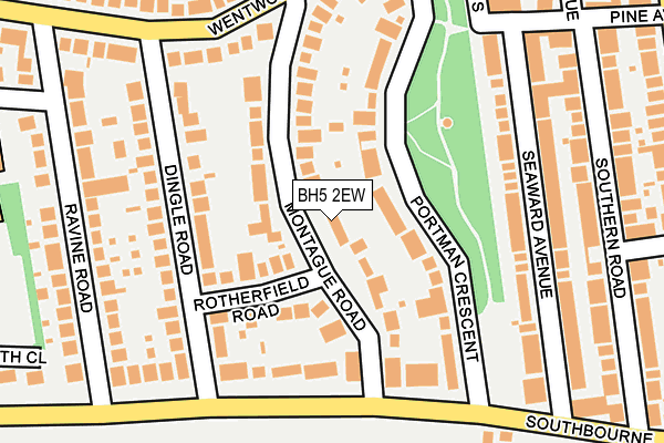 BH5 2EW map - OS OpenMap – Local (Ordnance Survey)