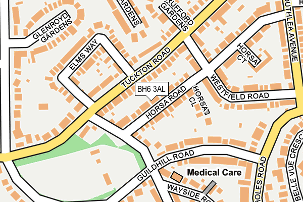 BH6 3AL map - OS OpenMap – Local (Ordnance Survey)