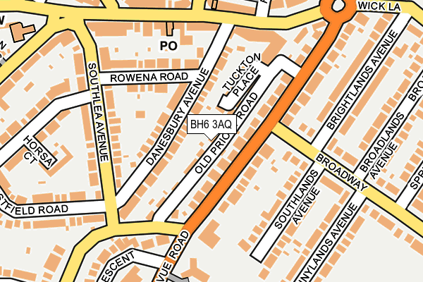 BH6 3AQ map - OS OpenMap – Local (Ordnance Survey)