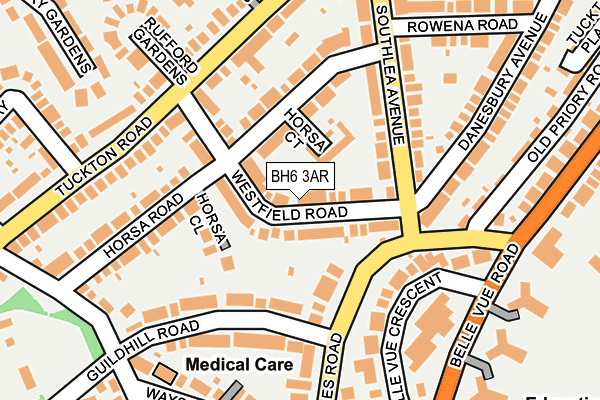 BH6 3AR map - OS OpenMap – Local (Ordnance Survey)