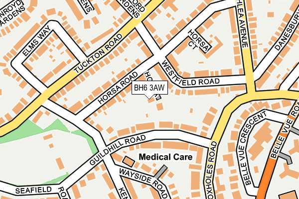 BH6 3AW map - OS OpenMap – Local (Ordnance Survey)