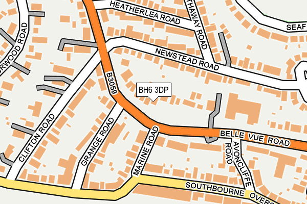 BH6 3DP map - OS OpenMap – Local (Ordnance Survey)