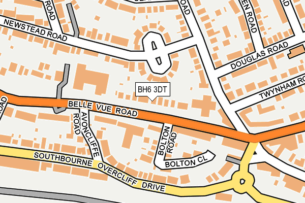 BH6 3DT map - OS OpenMap – Local (Ordnance Survey)