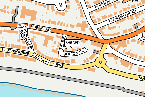 BH6 3ED map - OS OpenMap – Local (Ordnance Survey)