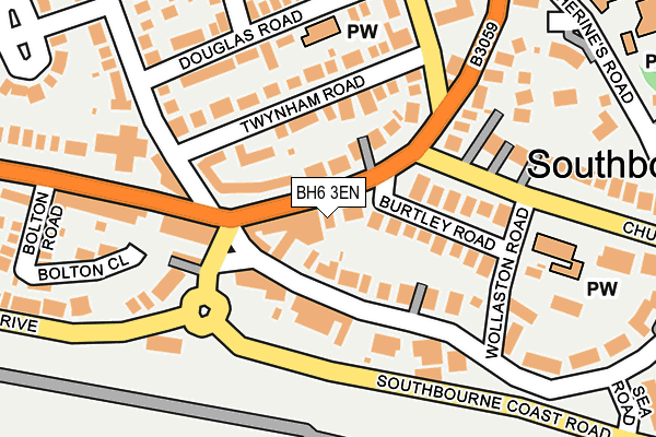 BH6 3EN map - OS OpenMap – Local (Ordnance Survey)