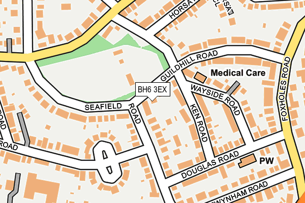 BH6 3EX map - OS OpenMap – Local (Ordnance Survey)