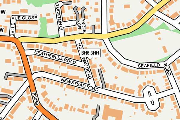 BH6 3HH map - OS OpenMap – Local (Ordnance Survey)