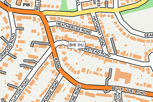 BH6 3HJ map - OS OpenMap – Local (Ordnance Survey)