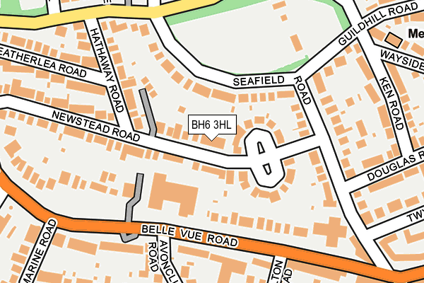 BH6 3HL map - OS OpenMap – Local (Ordnance Survey)