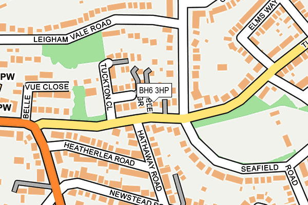 BH6 3HP map - OS OpenMap – Local (Ordnance Survey)
